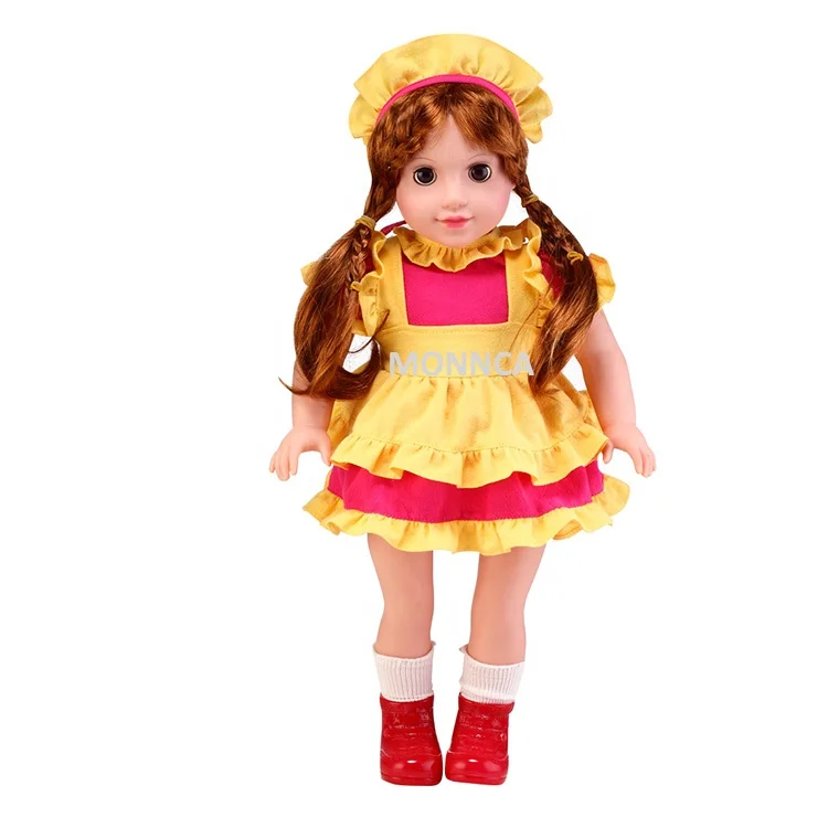 18 Inch Fashion American Student Girl Silicone Doll Toy New Arrival Various Designs Girls Doll Venyl Doll