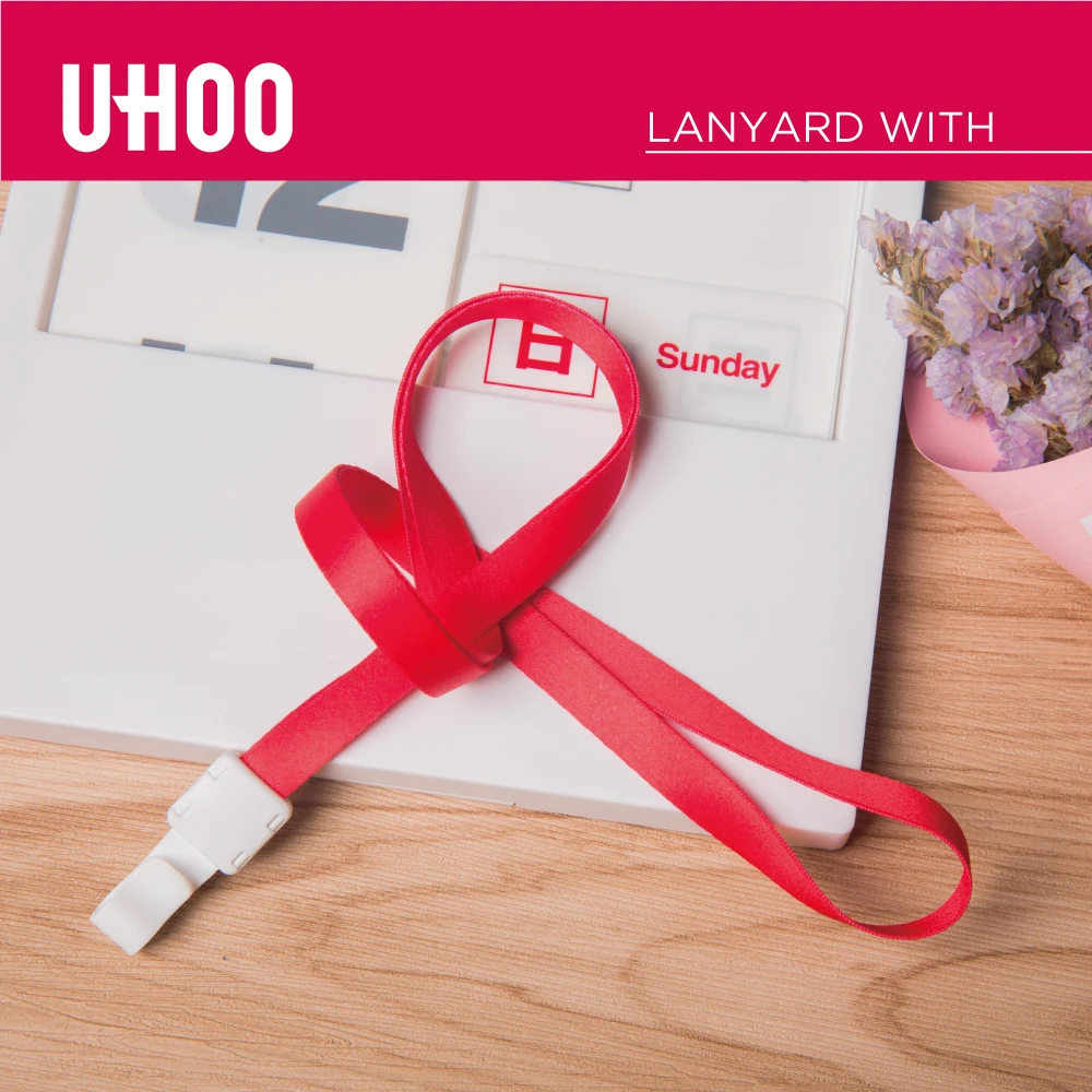 
UHOO High quality 10mm heat-transfer printing polyester lanyard 
