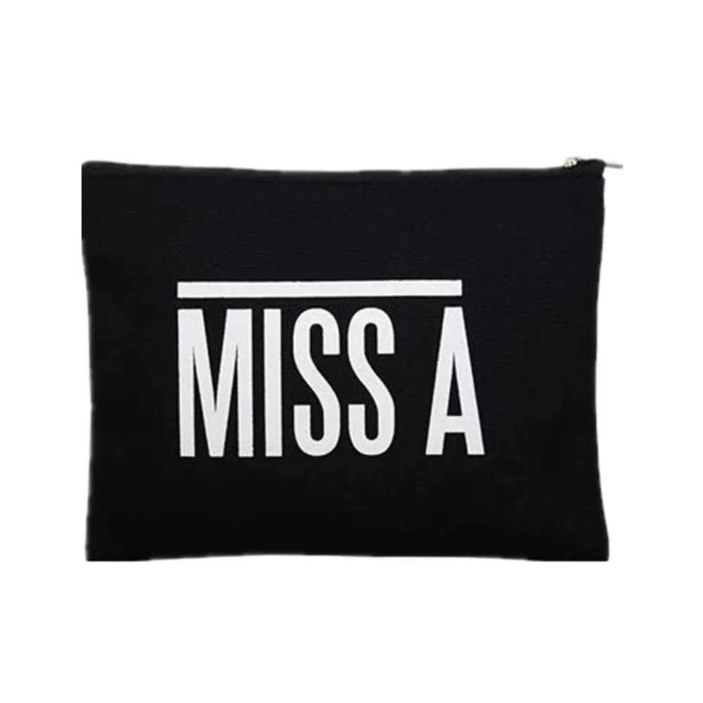 High King Recycled Cheap Plain Canvas Custom Cosmetic Bag With Zipper Make Up Bag