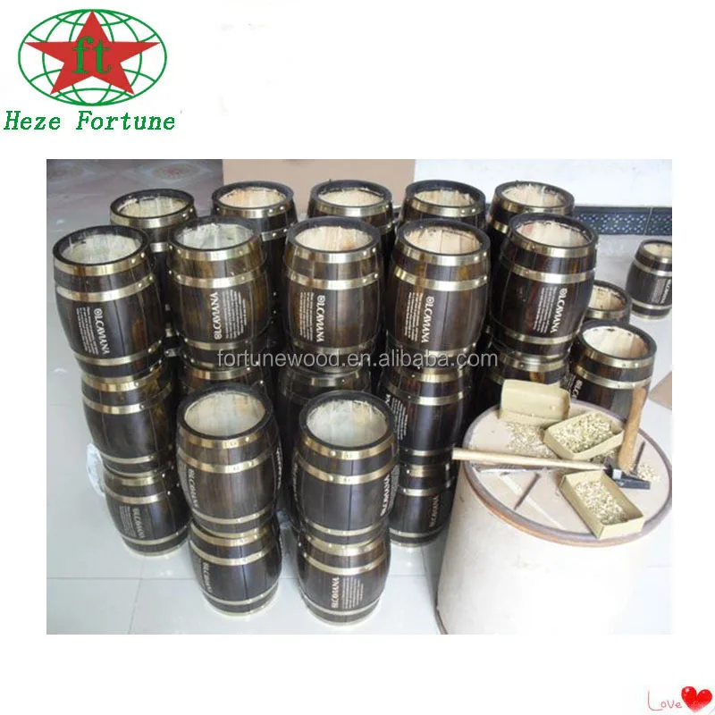 high quality handmade oak wooden wine barrel and pine wooden wine barrel with discount price
