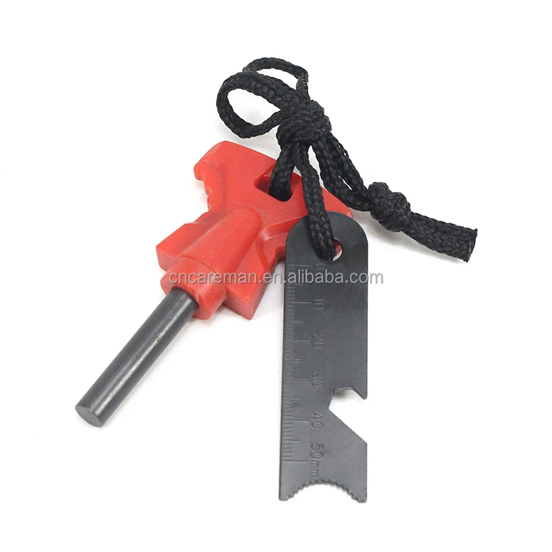 Butterfly Shape Handle Fire Starter Fire Steel Striker Maker Flint Survival Kit w/Ruler Map Scales 2 Size Available