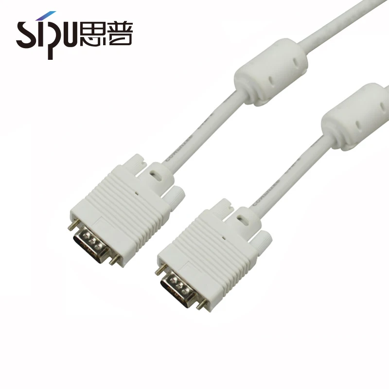 
SIPU Factory price 15m vga to vga cable 3+4 stranded cu 