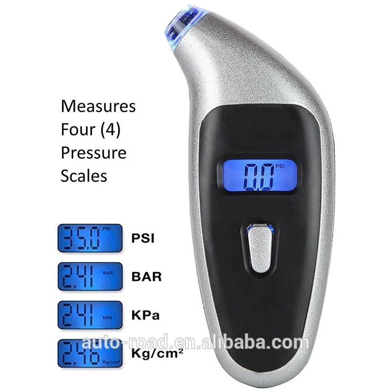 Universal ABS Backlit Vehicle Motorcycle Bike 0~150psi Digital Tire Pressure Gauge Car Tool Air Pressure Meter