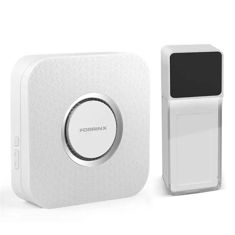 CE FCC UKCA certified wireless doorbell EU US AU UK plug-in for home retail store with 110dB loud volume door bells