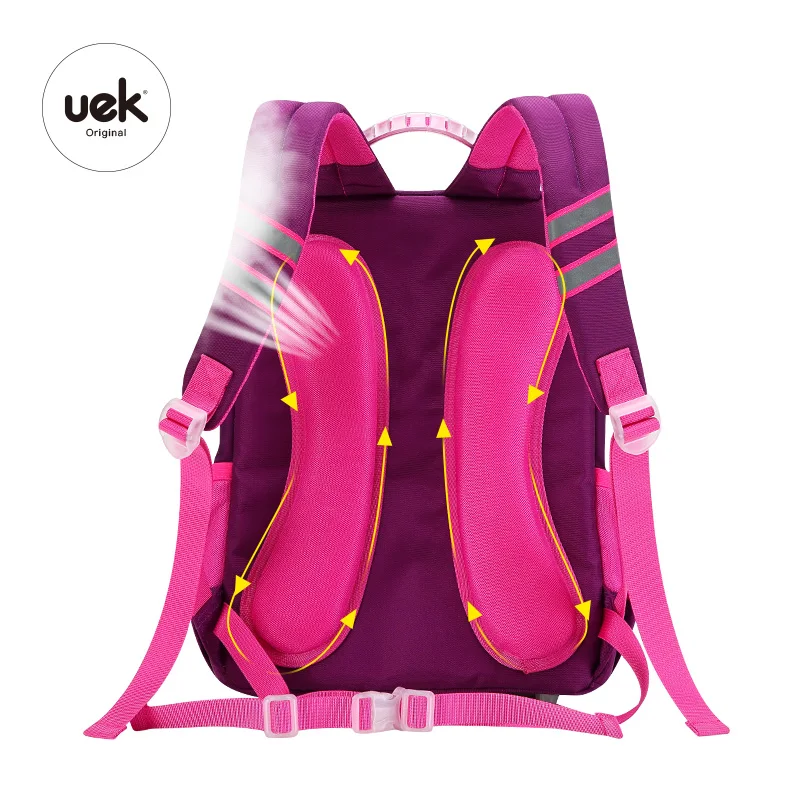 
Uek Kids New Design Backpack Girls Waterproof Lightweight shoulder strap school bag 