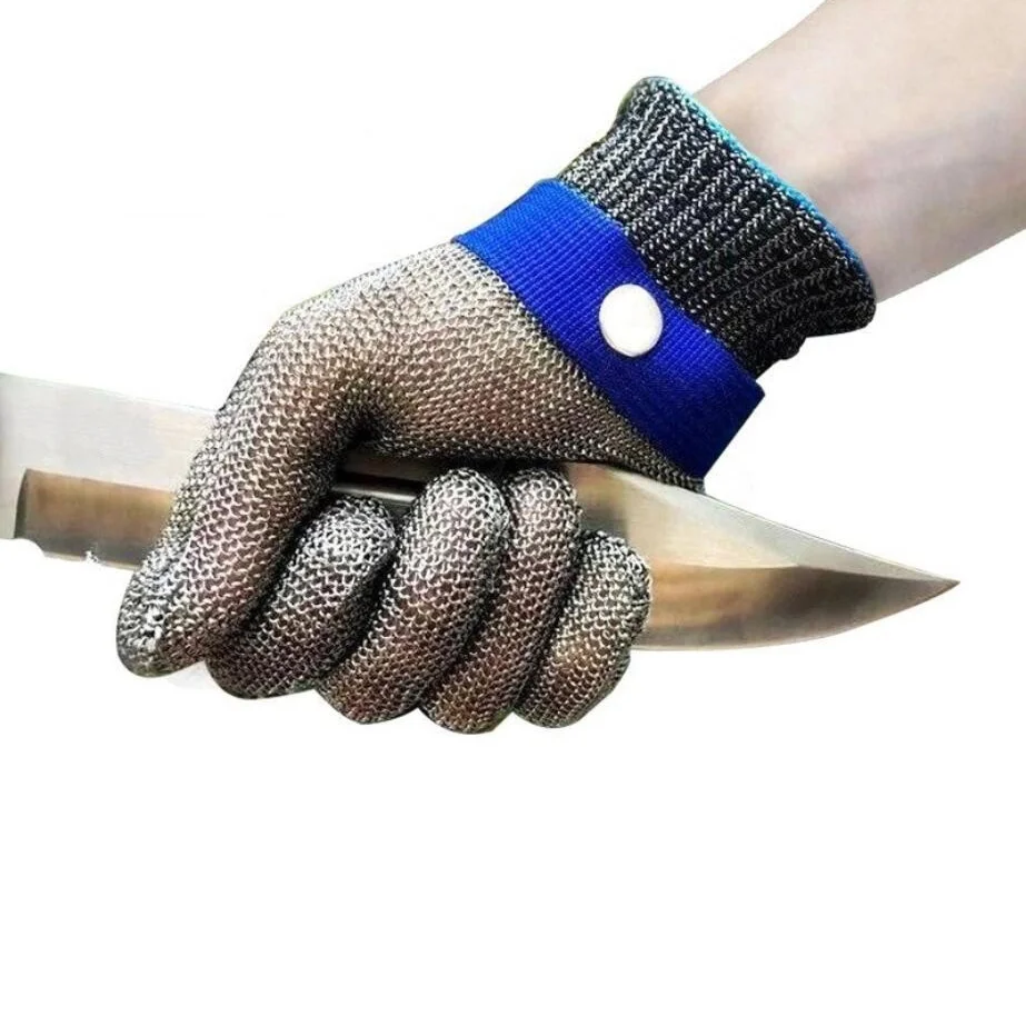 Yulan CR111 Hands Metal Mesh Cutting Safety Stainless Steel Gloves For Sale, Stainless steel anti-cutting gloves