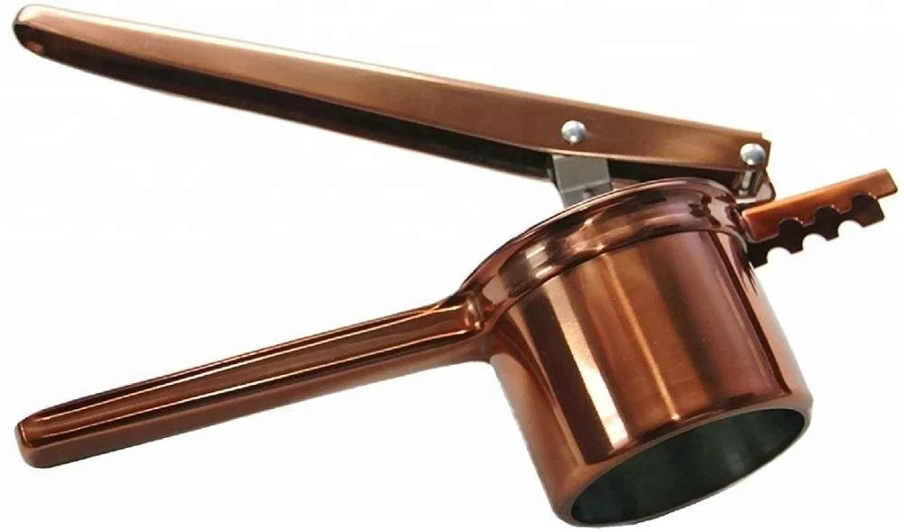 Kitchen Tools Copper Stainless Steel Potato Ricer with 3 Replaceable Discs