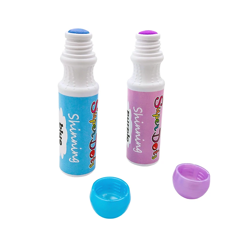 Арт-раскраска набор из 8 шт. тряпок моющиеся маркеры Dot милые комплекты для детей подарок CH-2851 книжка-раскраска может поставить вместе