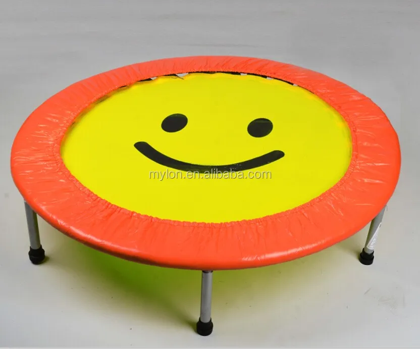 Mini Exercise Trampoline for Adults - Indoor Fitness Rebounder with Adjustable Handle Bar for Kids - with Cover