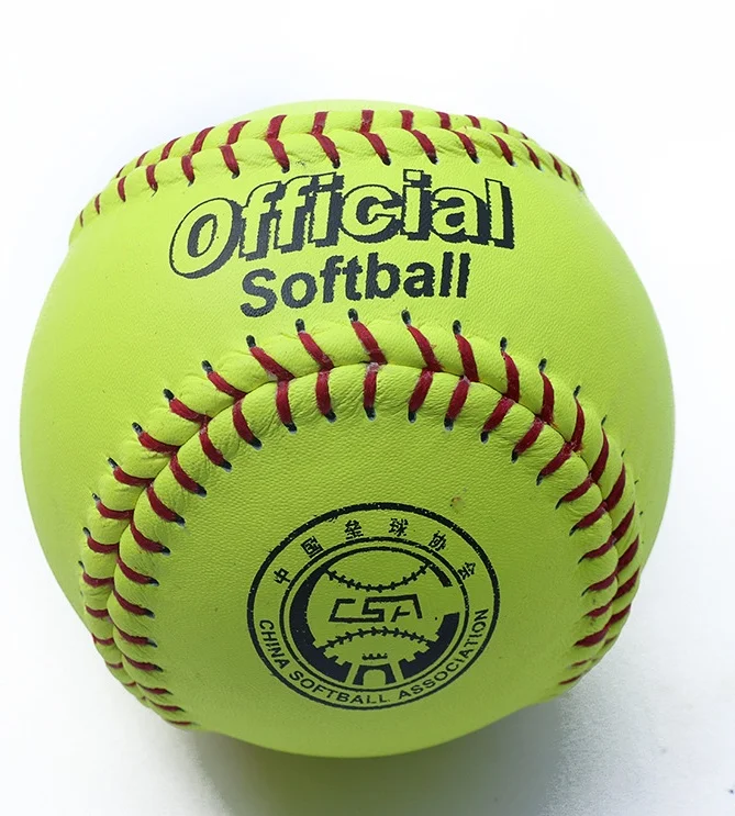 
High Quality 12 Inch PU PVC Softball Baseball Soft Cork Ball Customize Softball Filling 