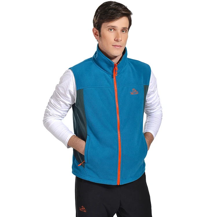 Дышащий уличный теплый флисовый жилет, пальто