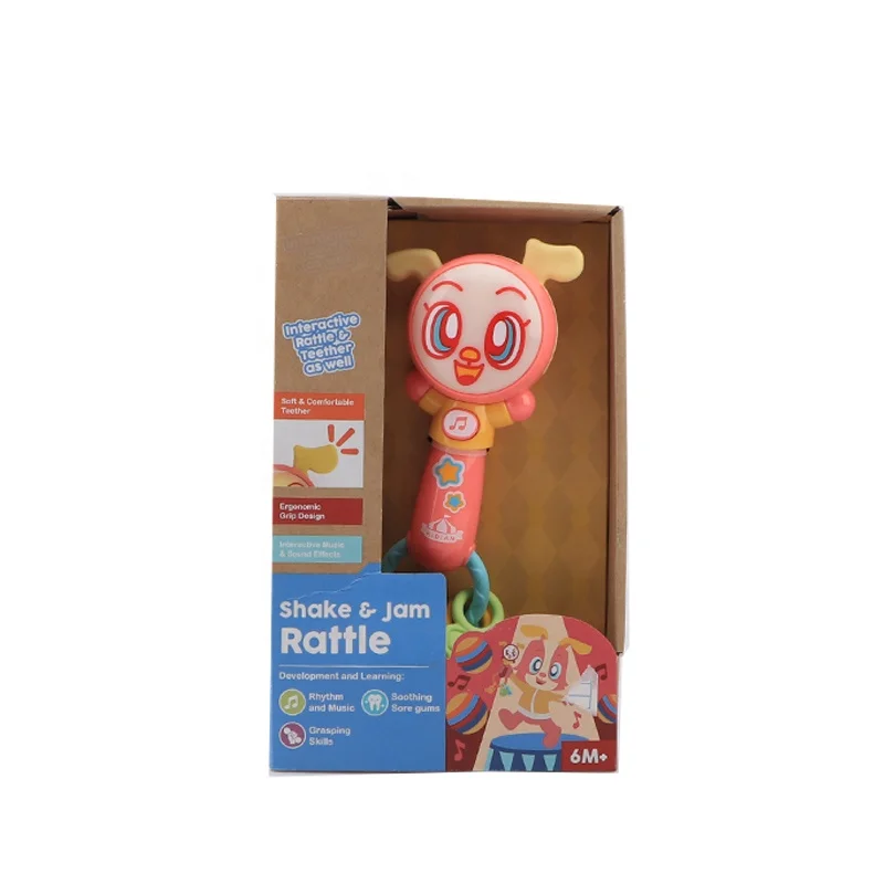 2019 симпатичные пластиковые детские зубные колокольчики для щенков музыкальные детские погремушки с подсветкой