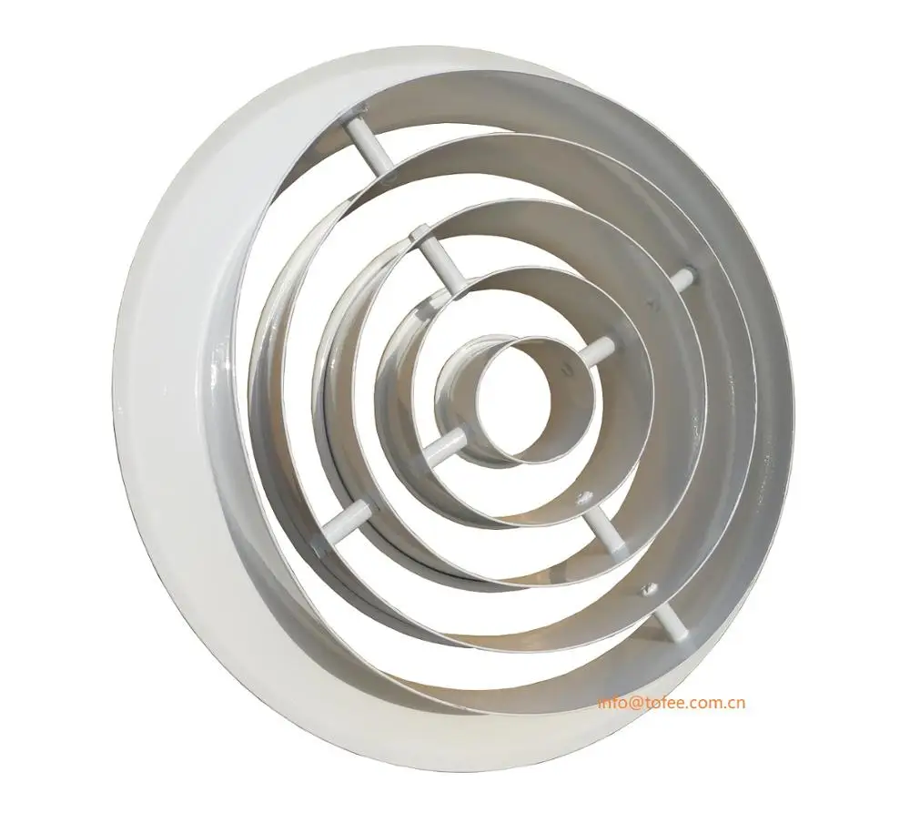 Direction Adjustable Multi Ring Air Jet Round Diffuser