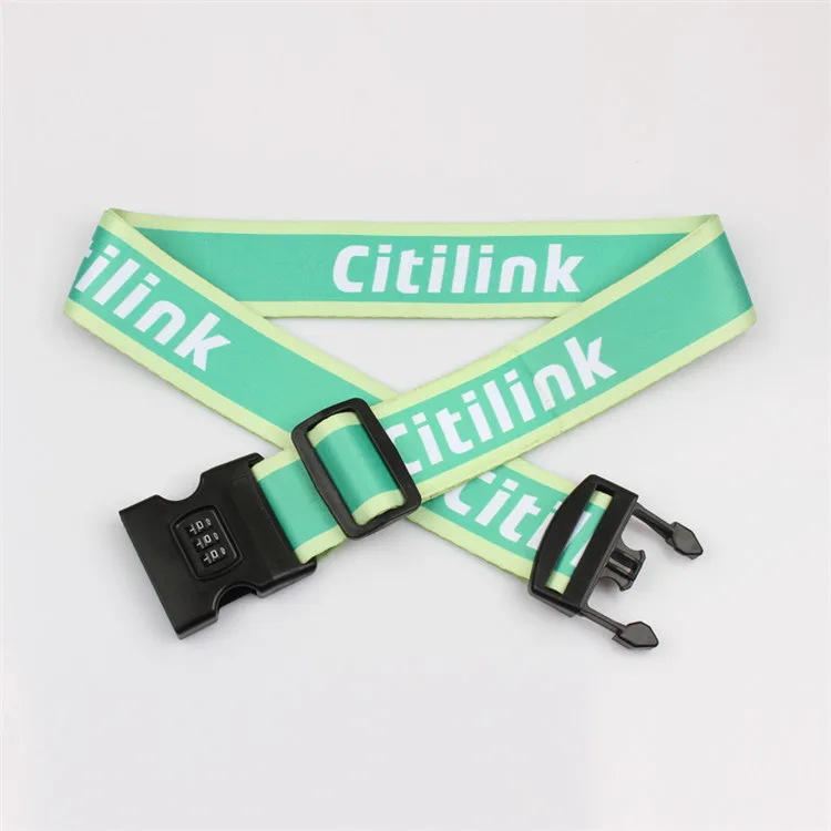 Adjustable Luggage Strap Packing Belt Suitcase Baggage Security Straps with Approved Lock
