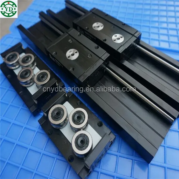 Двойная ось прямоугольное квадратное колесо линейный направляющий рельс линейный блок SGB10