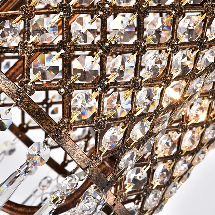 
factory crystal chandelier designer ceiling lamp led hotel ceiling light 