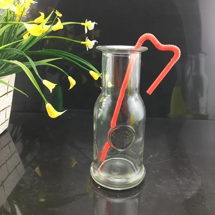 250ml 500ml 750ml 1000ml Beverage Glass Bottle Juice Beverage Packaging Bottle With Stainless Steel Swing Top Cap