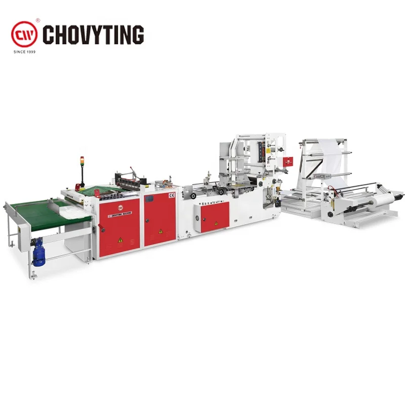 CW-800LP automatic side sealing flexi loop handle soft loop handle shopping bag making machine