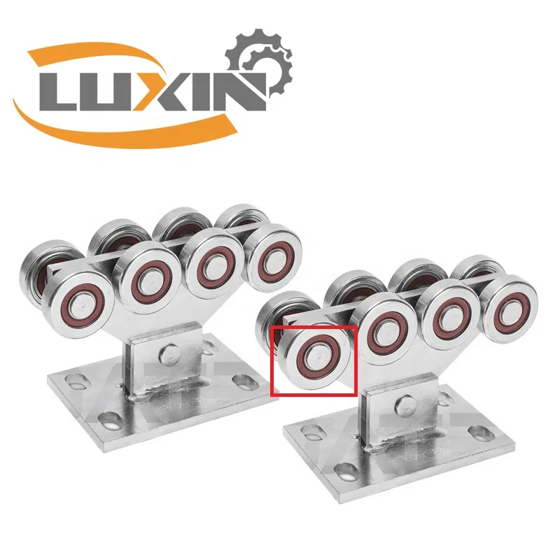 8 Rollers 6 Rollers 5 Rollers Cantilever Gate Lifting Carriage Wheels and Fittings