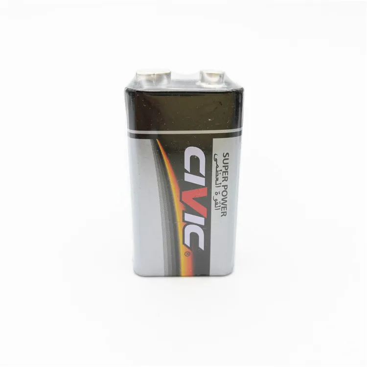 Супер мощная цинковая углеродная батарея 9 В 6F22, термоусадочная упаковка для игрушек