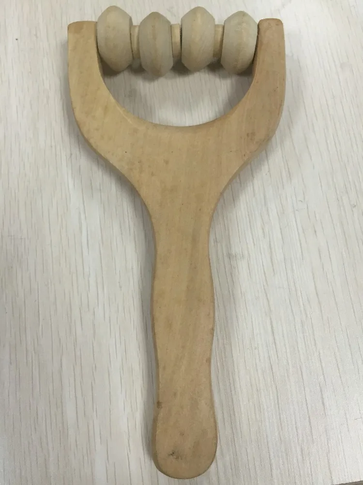 
Wooden massage device tricycle roller massage device solid wood massage hammer 