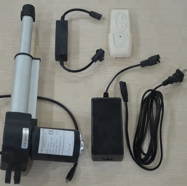 
12V/24VDC spring loaded servo motor linear actuator 6000N 