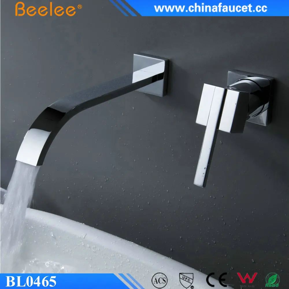 Beelee BL0465 Wall Mounted Waterfall Bathroom Faucet Vanity Sink Mixer Tap