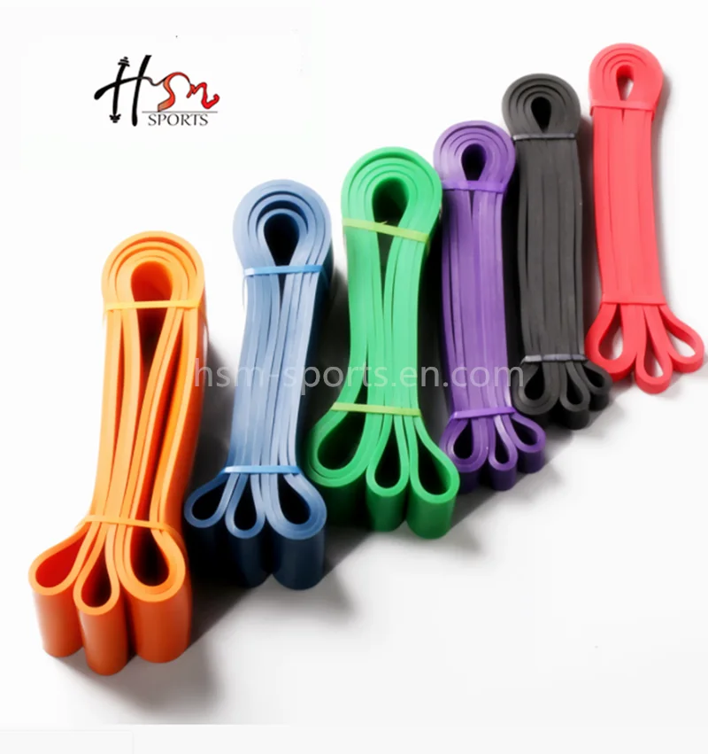 Wholesale latex 5 levels rubber loop resistance band, stretch loop bands, comfortable elastic resistance band