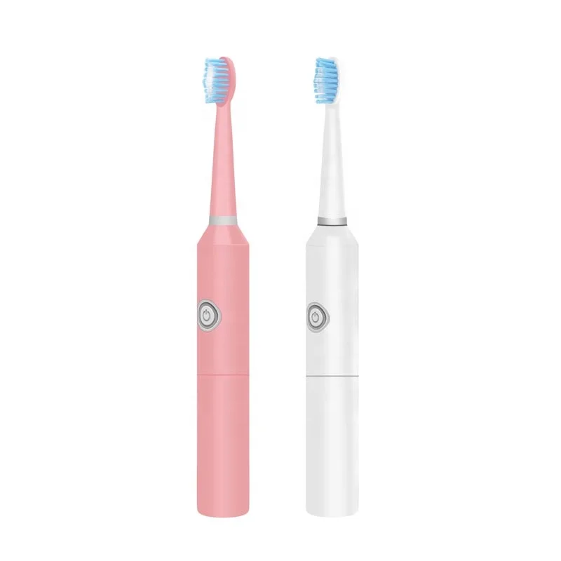 Wholesale PT8 Adult Slim Waterproof Automatic Sonic Electric Vibration Cheap Battery Powered Toothbrush OEM