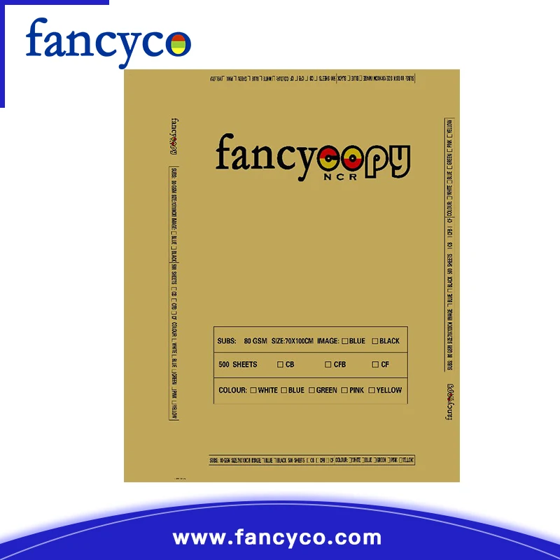 
carbonless self copy NCR Paper 