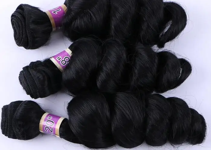 Синтетические волнистые накладные волосы для женщин, накладные пряди из кудрявых волос, 16-20 дюймов, 70 г