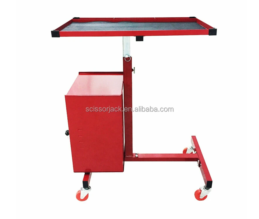Work Table,31-Inch Steel Tool Cart, Red