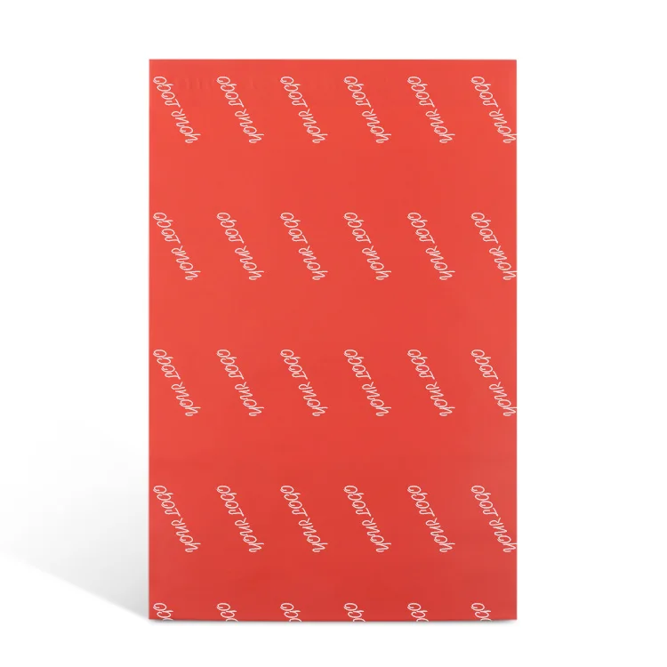 wholesale custom printed red matt polythene envelope mailing courier packaging bags for webshop