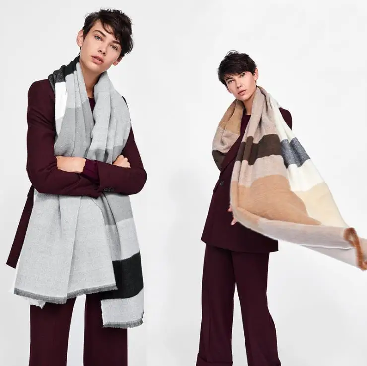 2020 женские другие шарфы и шали, чехол, волшебное Клетчатое одеяло, шарф из пашмины, зимний шарф