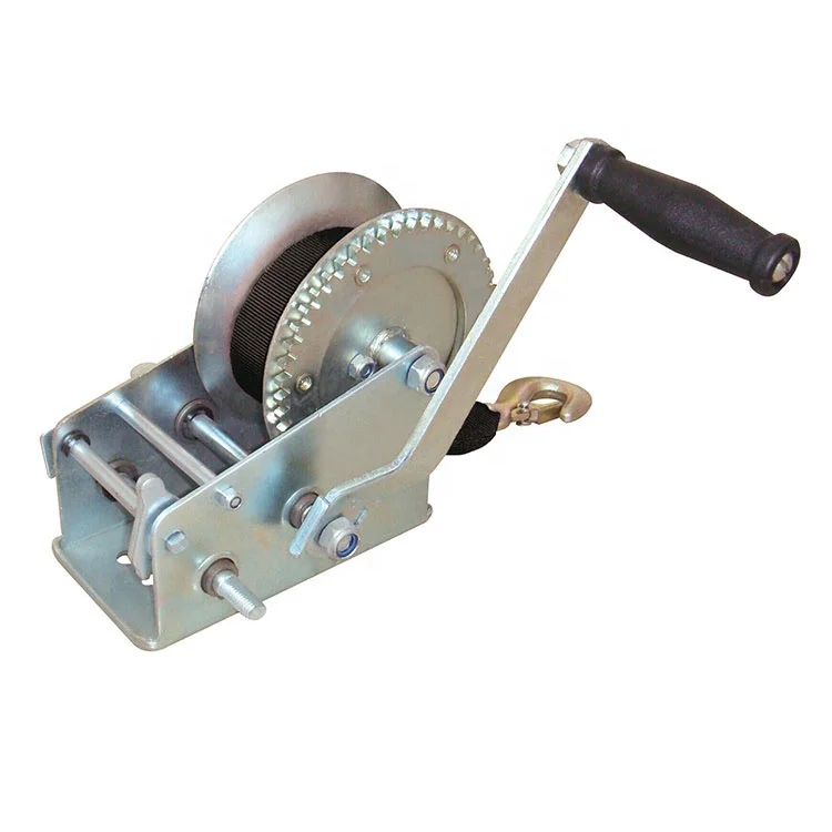 Hardened Steel Dual Gears Hand Winch 3500lbs With 33FT Cable Hand Crank Manual Boat ATV RV Trailer Marine Heavy Duty Hand Winch