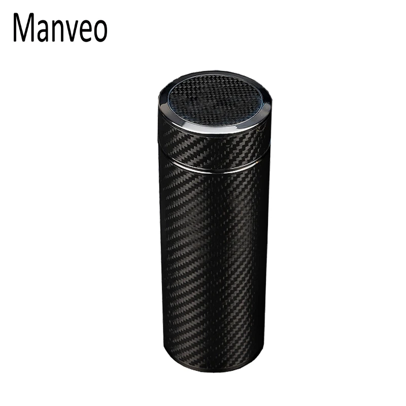 carbon fiber water cup water transfer printing stainless steel Cup for car Manveo