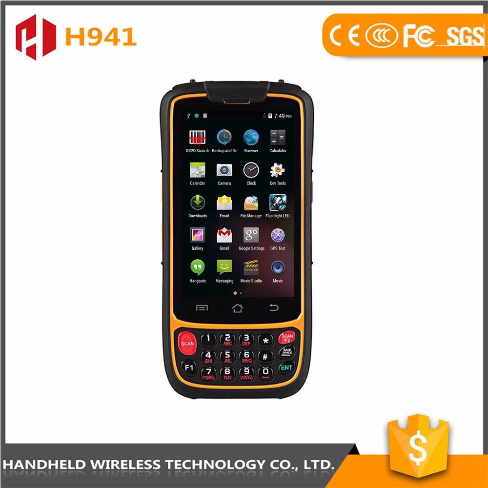 Bluetooth, gps, сканер штрих-кода, 3 г/gprs, wi-fi, Промышленных КПК Android с камерой