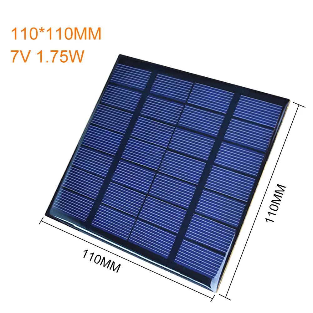 Mini 7V 1.75W Polycrystalline Silicon Low Price Small Size solar panel from China
