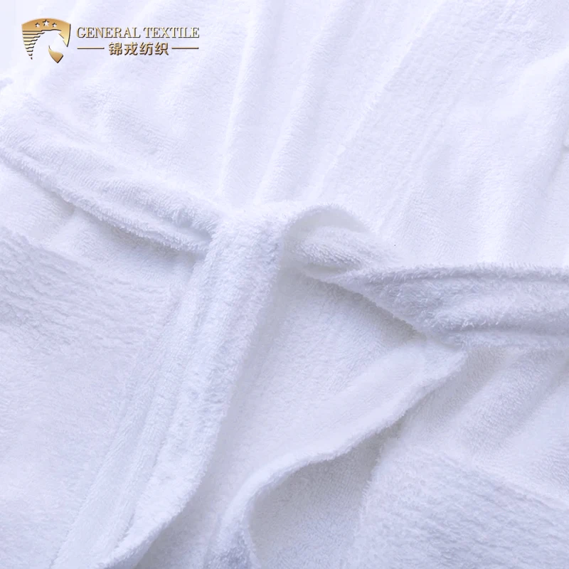 In stock hotel custom adult man and women terry velvet waffle cotton luxury bathrobe