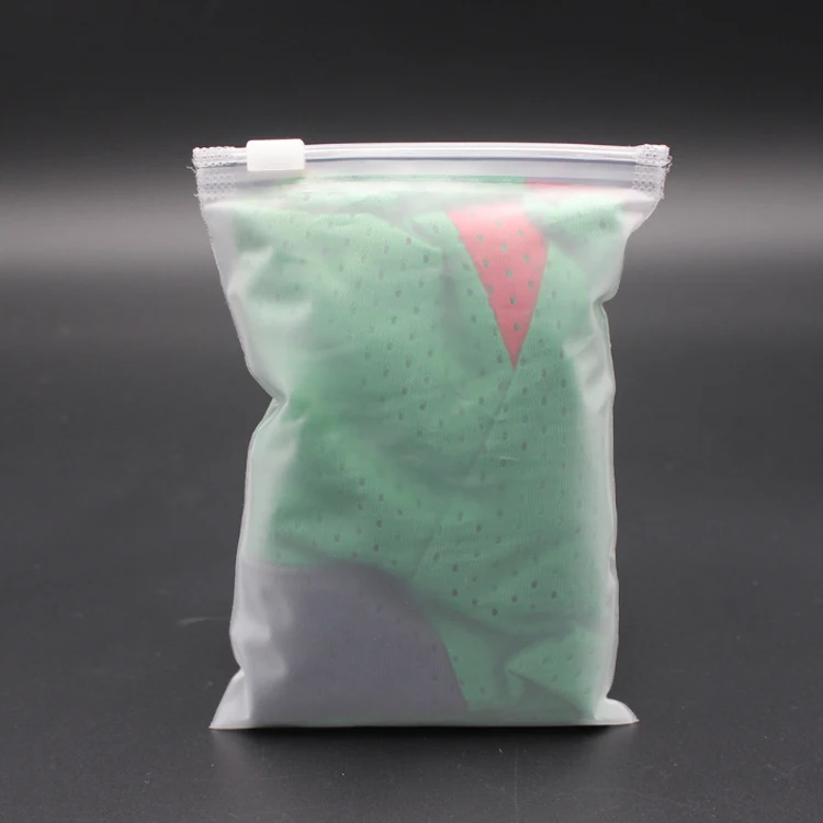 Best Selling Products LDPE HDPE CPE PPE PVC Plastic Slider Zipper Bag For Cloth Packing