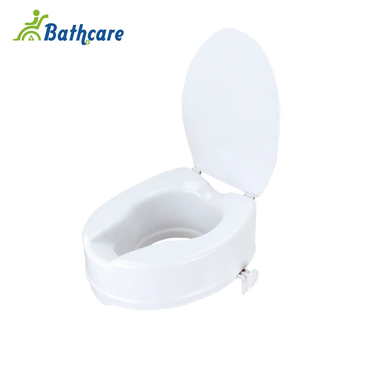 
Factory Supply Plastic White Raised Toilet Seat With Lid 