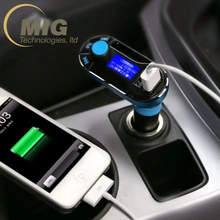 FM Transmitter Wireless Radio Adapter Audio Receiver Stereo Music Tuner Modulator Car Kit with USB Charger
