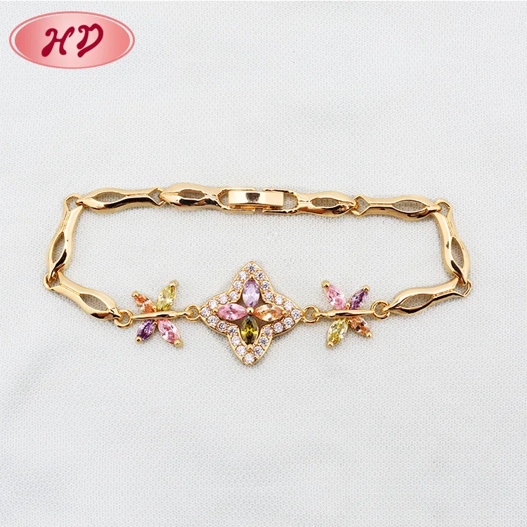 2018 fashion style 22k indian gold bracelet designs for women jewelry