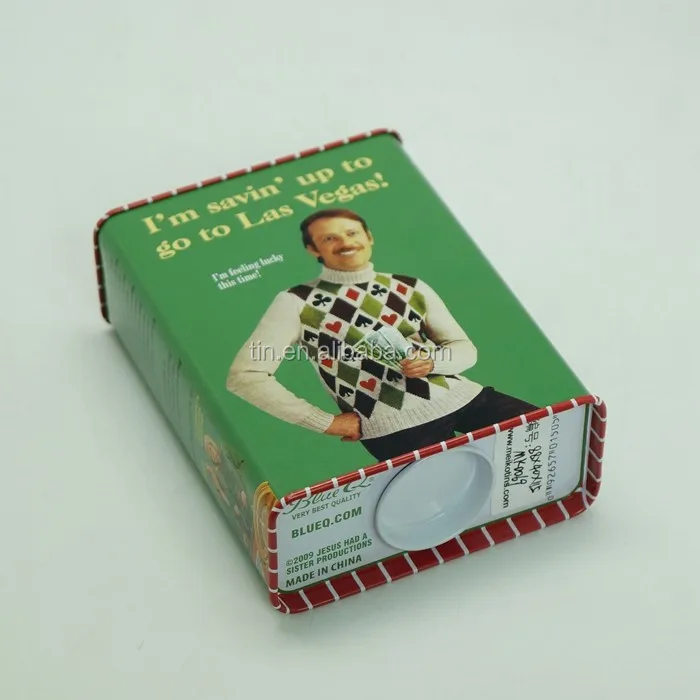 Custom rectangle metal money saving tin box