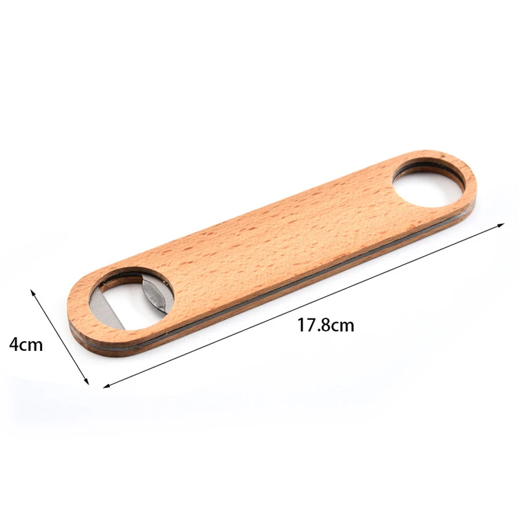 High Quality Wooden Bar Bottle Opener Beer