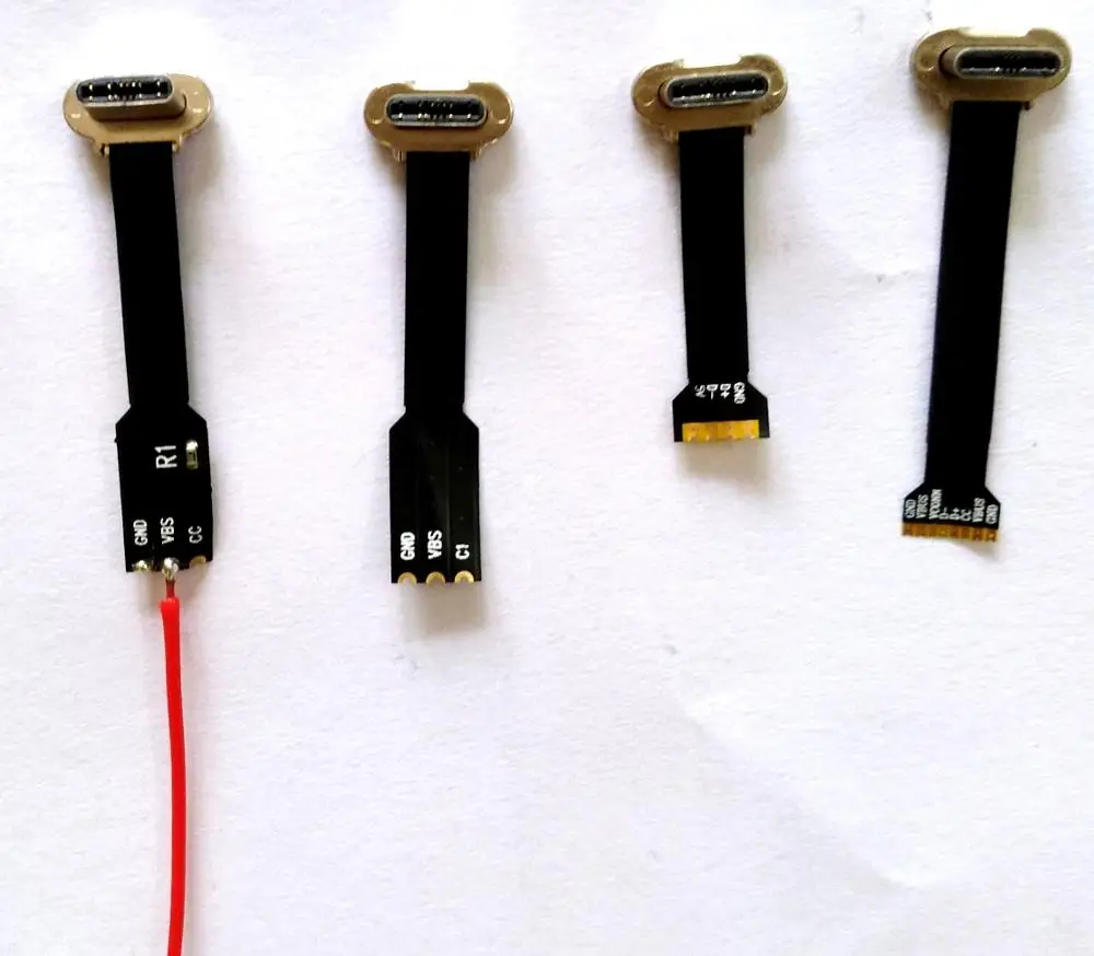 5pin Flat Ribbon USB Cable FPV FFC micro USB Double Angle flat FPV Cable