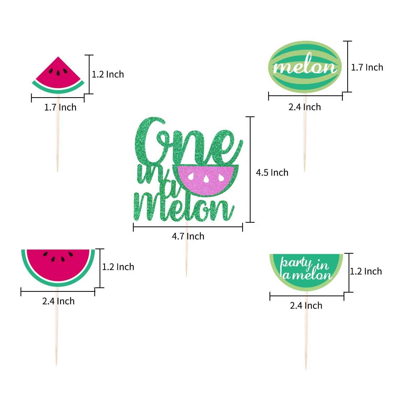 Товары для дня рождения в виде арбуза, надувные шары для торта, баннер, фрукты, летняя тематика, 1-я день рождения