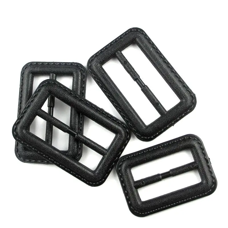 Black color abs buckle belt for coat