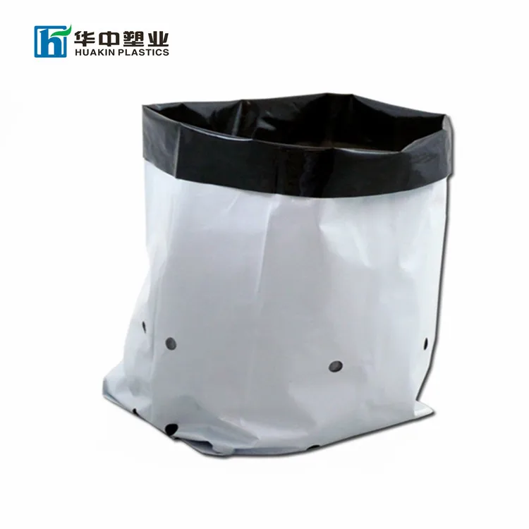 Panda film plastic heavy duty 3mil thickness LDPE white gardening tomatoes plant bags