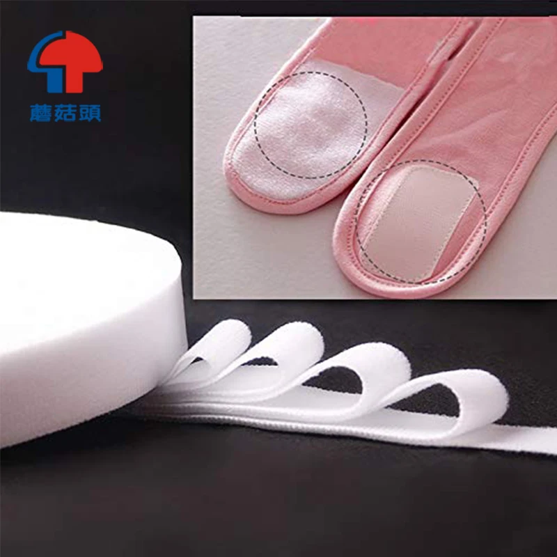Eco-friendly and Soft Injection elastic rubber Hook and Loop for Baby